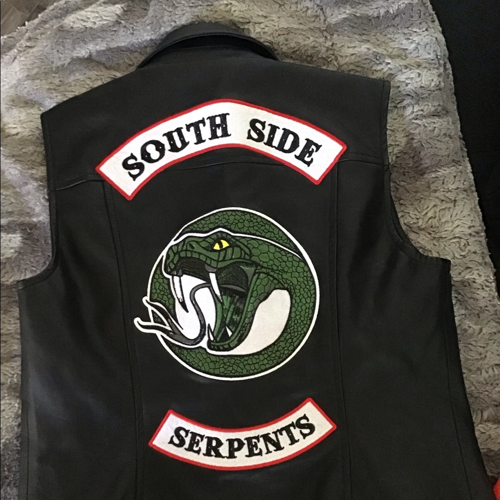 Riderdale  serpent faux leather vest